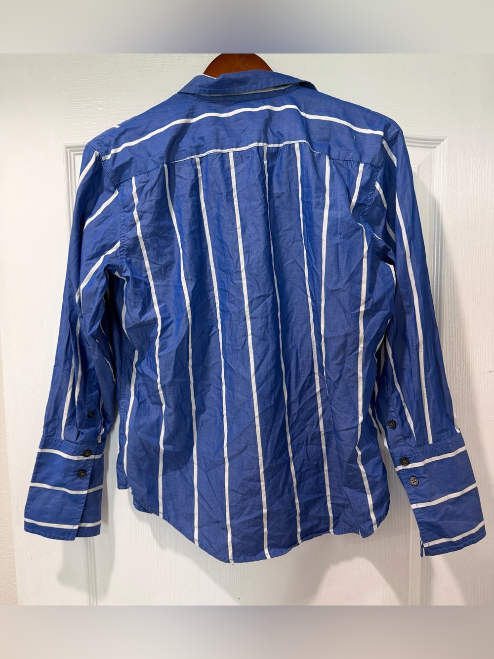 J. Crew Garcon cotton poplin shirt In seaside stripe size 6 - Picture 3 of 5